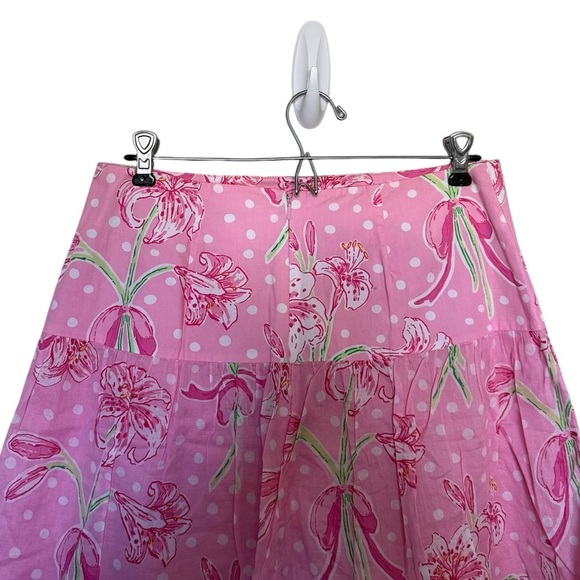 Lily Pulitzer Vintage Lily Flower Pattern Polka Dot - Picture 4 of 6